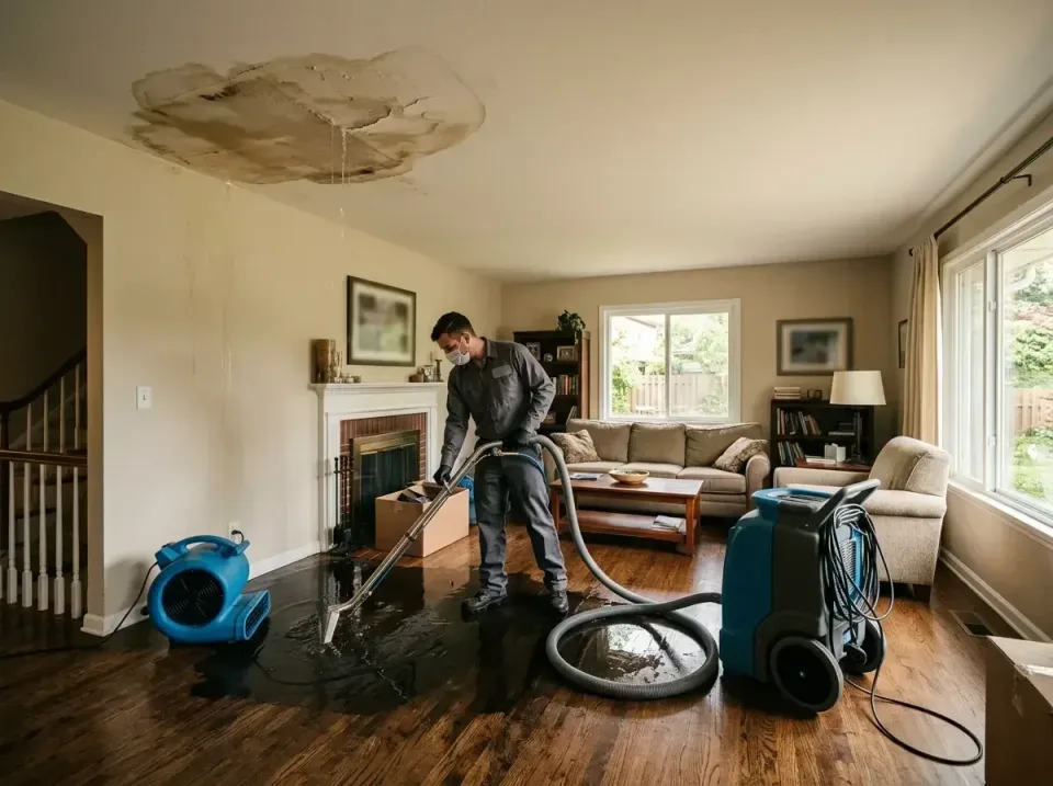 attic-pipe-burst-ceiling-drip-008 — frequently asked questions, Water Damage Restoration & Carpet Care in Hudson, MI